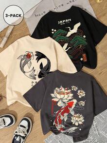 Camisetas holgadas estampadas con estilos modernos y adecuadas para hombres y mujeres. Estilo sin traje. Es un artículo imprescindible en primavera, verano, otoño e invierno, y es sencillo y elegante con un diseño minimalista. Es una opción ideal para ir de compras, viajar y disfrutar de la playa durante el año escolar, y también es una excelente elección para que las parejas combinen sus atuendos. - Beis - Ver 8