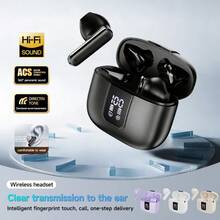 Auscultadores Semi-In-Ear TWS 2026 Novo Estilo, Bluetooth 6.0, Mini, para Desporto e Casais, Vídeo, 9D HIFI Stereo, Cortical, para Android e , Música, Telemóvel, Auriculares Inteligentes, para - Ver 4