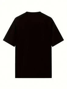 Camiseta de Manga Corta con Estampado de Cachorro de Dibujos Animados para Mujer, Top Casual y Versátil de Moda para Verano y Exteriores - Negro - Ver 2