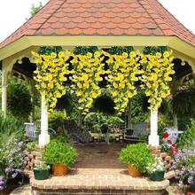 4/8pcs Artificial Morning Glory Plant Outdoor Simulated Flowers- No Maintenance Required- Multifunctional UV-Resistant Realistic Hanging Plants, Suitable For Home Decoration, Outdoor Courtyard, Porch, Terrace, Home Garden Decoration - Multicolor - View 17