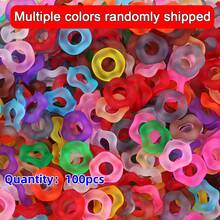 10pcs Acrylic UV Coated Colorful Beads, Hexagon Fidget Toys, Macaron Color Wavy Flower Shape, DIY Jewelry Accessories - Waves - View 24