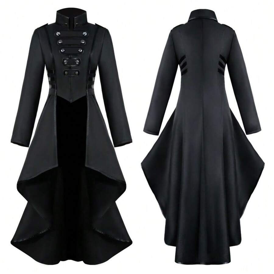 Cosplay Clothing - Swallowtail Skirt [Black] - View 1