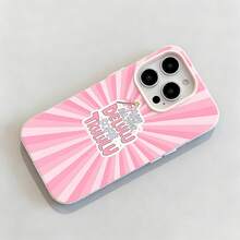Tema Delulu de estrella mágica con texto rosa.funda de teléfono Fundas compatibles con ,Apple,VIVO,OPPO,,, y Honor.Fabricadas en silicona TPU,ofrecen protección contra golpes y caídas. - Rosa - Ver 6