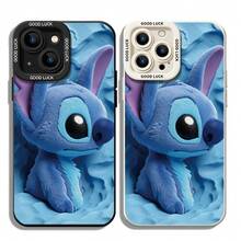Disney Lilo & Stitch Phone Case, Fluffy Blue Stitch Protective Cover. Compatible With IPhone 17, 16, 15, 14, 13, 12, 11 Pro Series And Galaxy S22, S23, S24, S25 Models, Featuring A Close-Up Of Plush-Style Stitch Against A Textured Blue Background, Perfect For Fans Of The Experiment 626 Alien, Ideal For Birthdays, Holidays, Anniversaries, Graduation Gifts, Or Any Special Occasion To Surprise Family, Friends, Classmates, And Loved Ones. - 白色 - 查看 6