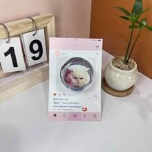 1 cái giá đỡ điện thoại hình mèo dễ thương có thể thu gọn, giá đỡ điện thoại in hình mèo dễ thương có thể mở rộng, giá đỡ đa năng có thể thu gọn, giá đỡ chống trượt dạng vòng đeo ngón tay cho điện thoại thông minh, quà tặng Ngày của Mẹ. - Nhiều màu - Xem 5