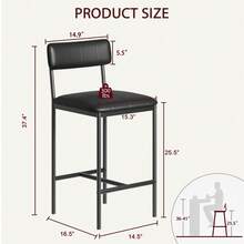 Metal And Wood Rectangular Table With 4 Upholstered Chairs,5 Piece Dining Table Set - Kursi tinggi isi dua - View 10