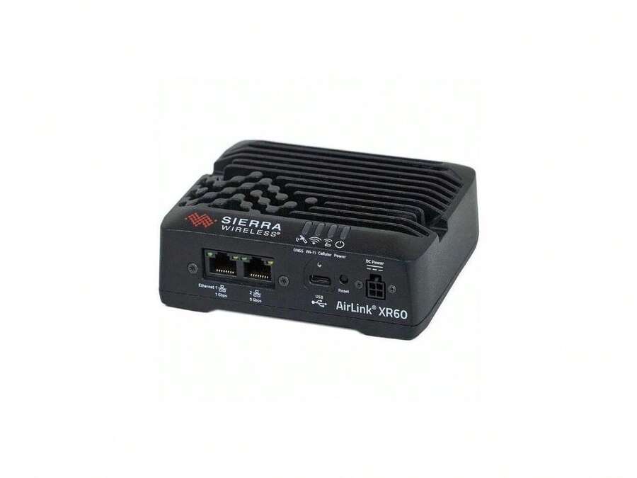 Sierra Wireless AirLink XR60 Wi-Fi 6 IEEE 802.11ax 2 SIM Cellular Modem/Wireless Router - 5G LTE, HSPA+ - Dual Band - 2.40 GHz ISM Band - 5 GHz UNII Band - Gigabit Ethernet 1105161 - 黑色 - 查看 1