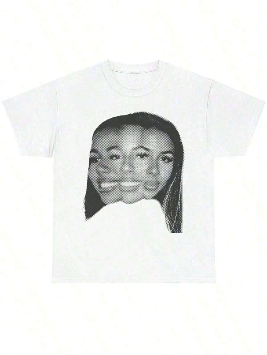 1 Piece Mariah Scientist Rapper Young Hip-Hop T-Shirt For Men And Women, Classic Women's T-Shirt With Free Thugs Print, Crew Neck, Short Sleeve, Y2K Vintage Streetwear Style, Oversized Graphic Cotton T-Shirt For Women, Loose And Comfortable, 180g 100% Cotton, All Designs Are Printed. Unisex. - A2 - 查看 1