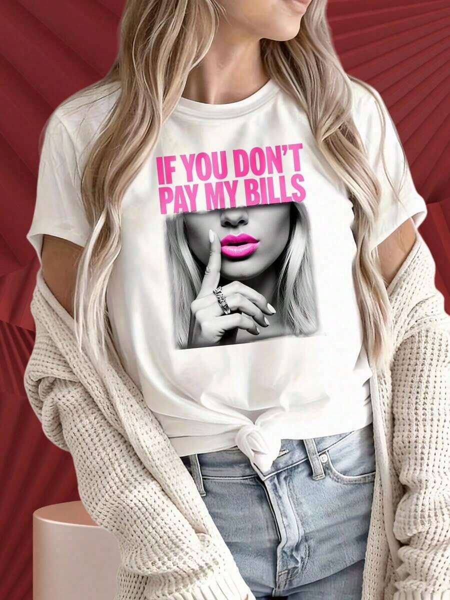 Camiseta de Mujer con Estampado Gráfico, Algodón Ligero, Verano, Cuello Redondo, Manga Corta, Camiseta Gráfica para Mujer, Camiseta Divertida con Estampados Divertidos, Top Casual para Mujer, Camiseta de Manga Corta con Cuello Redondo para Mujer, Deportes, Bádminton, Tenis, Adecuada para Fiestas de Navidad, Actividades Deportivas, Fiestas de Vacaciones, Salidas, Deportes y Otros Regalos Navideños (220g). Oversize Camiseta Mujer Estampado 100% Algodón Puro - Blanco - Ver 1