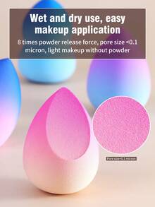 4pcs Makeup Sponge Set With Storage Box, Wet & Dry Dual-Use Makeup Sponges For Foundation, Concealer, Powder, Practical Vanity, Bedroom, Travel Makeup Accessories, Practical Daily Necessities, Great Christmas/Holiday Gift For Women - Multicolor - View 4