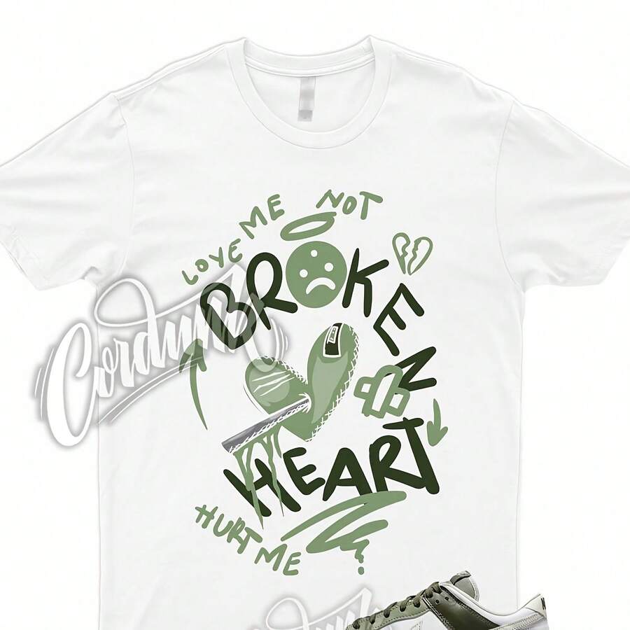 Camiseta ROTA a juego con Dunk Low, verde petróleo, caqui cargo, hueso claro, oliva, blanco tostado - forma - Ver 1