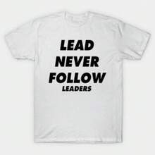 Camiseta de  "Lead Never Follow Leaders" maija ropa de calor mujer maija mujer tropicoqueta karol - Blanco - Ver 1