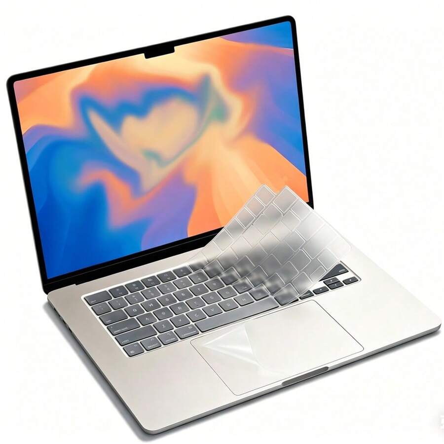 SDYIGOE Pelindung Keyboard TPU Ultra Tipis Cocok Untuk Model Air 15 Inci (Chip M2, M3, M4, M5) Tahun 2026, Sesuai untuk Model A3448 A3241 A3114 A2941, Dilengkapi dengan 1 Pelindung Touchpad - View 1