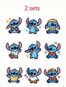 Hình dán Stitch dễ thương của Disney, hình dán Lilo & Stitch kiểu Kawaii với họa tiết hoa, hình dán chống thấm nước có thể tái sử dụng cho ly rượu, bình nước, máy tính xách tay, ốp điện thoại, bộ hình dán Stitch thẩm mỹ dành cho bé gái, món quà sinh nhật tuyệt vời cho những người yêu thích Stitch. - nhãn dán - Xem 15