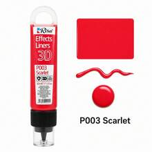 1.01 Fl Oz 3D Acrylic Outline Pen, Multiple Colors Available, DIY Doodle Painting Pen Suitable For Glass, Ceramic, Stone, Art And Handmade Crafts - Single Piece - View 16