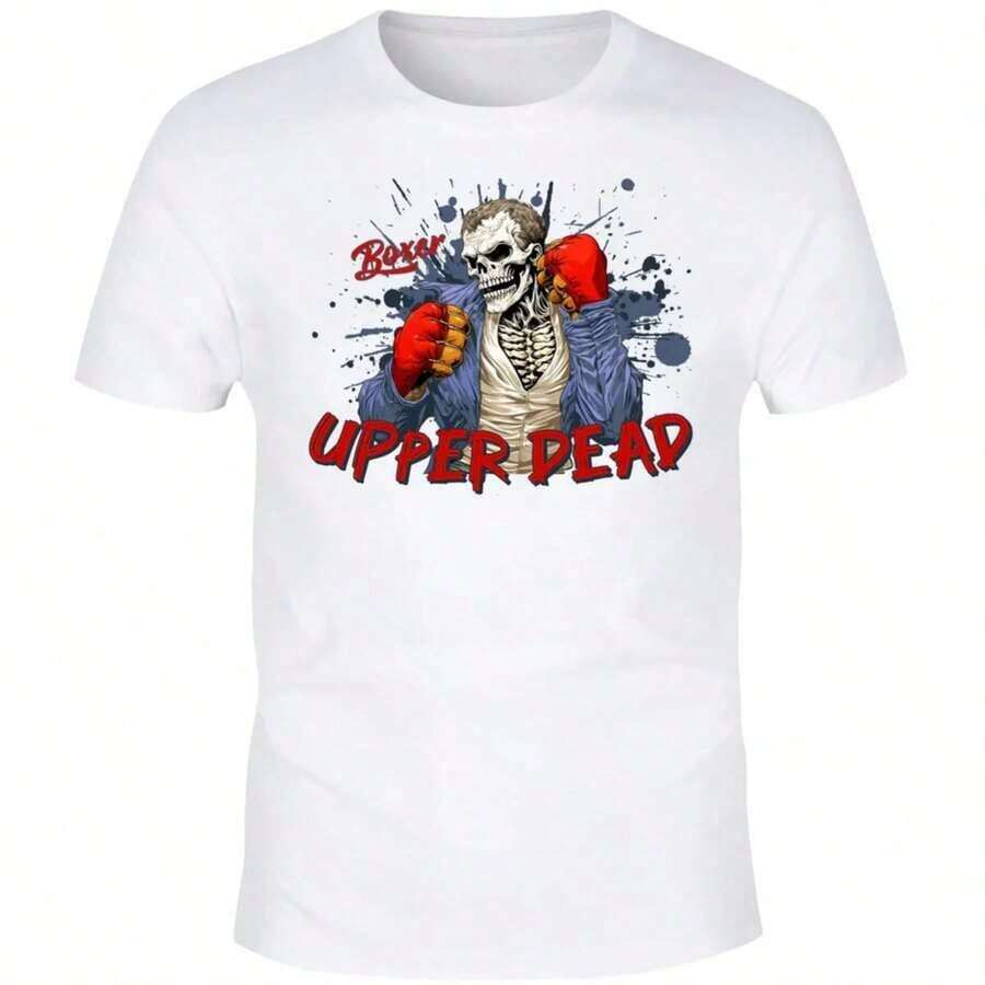 Camiseta Blanca de Manga Corta con Estampado de Animales - Estilo Urbano Vintage Unisex, Camiseta Holgada de Algodón con Cuello Redondo y Manga Corta - Blusas para mujer, playeras de mujer, blusas casuales para dama. - Blanco 2 - Ver 1