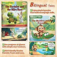 Classic Animal Fables Bilingual Story Collection – Fun Moral Lessons & Interactive Reading Set - Story - View 7