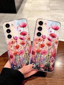 1个渐变幸运花软壳手机壳，兼容华为荣耀、Galaxy A04e/12/A13/A14/A34/A50/A52/A53/A54/S21/S22/S23/S24/S25/S25Ultra/S26/S26 Plus/S26 Ultra、6A/7A/8A、12T/13T - 無色 - 查看 2