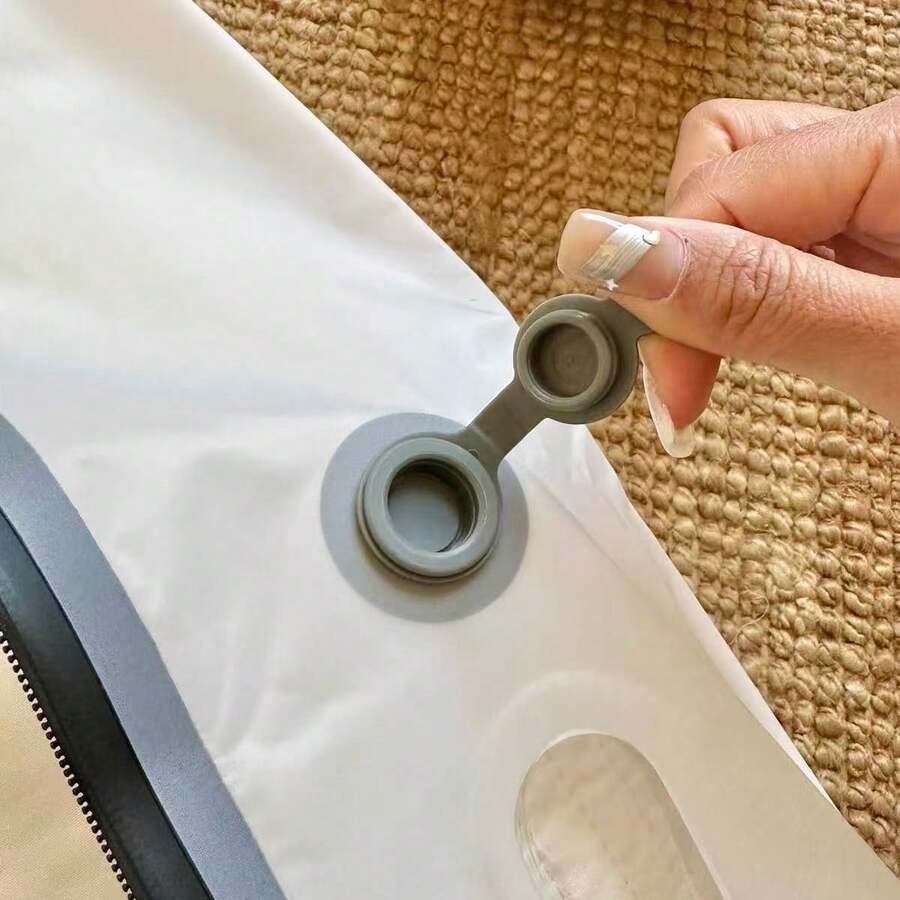 Vacuum Compression Bag - Large Capacity Clothing Storage Bag - Suitable For Long-Distance Travel Clothing Storage - White - View 1