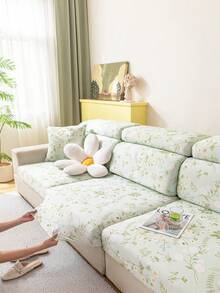 1 tấm bọc ghế sofa mùa hè thoáng khí, phù hợp với mọi loại ghế sofa, chống trượt, có độ co giãn, thích hợp cho ghế sofa hình chữ L và ghế sofa 1/2/3/4 chỗ ngồi. - màu xanh lá - Xem 6