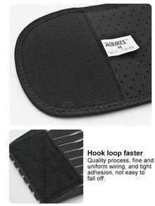 AOLIKES 1 buah Sabuk Penyangga Pinggang Elastis yang Dapat Diatur untuk Angkat Beban dan Squat - Hitam - View 10