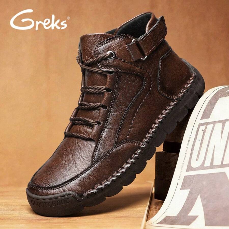 Women's Breathable Non-Slip Casual Trainers For Outdoor Hiking In A Lightweight Mid-Top Ankle Boot Walking Shoes - Chocolate Brown - View 1