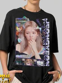 Camisa y Camiseta Casual Elegante para Mujer Camiseta Yoo Twice K-pop Girl Group Clásica Unisex, de Manga Corta, Regalos Únicos, VintageCamisetas Casuales para Mujer: Una colección que incluye camisetas casuales, tops y camisetas ideales para el uso diario.Confeccionadas con tejidos ligeros y transpirables, estas prendas presentan una estética de inspiración vintage, lo que las convierte en una excelente opción tanto para la vida universitaria como para conjuntos cotidianos.Los diseños son encantadores y bonitos, con un corte cómodo y favorecedor.Gracias a su estilo clásico, tejidos suaves al tacto y sensación agradable para la piel, estas prendas poseen un distintivo aire de inspiración mexicana. - Negro - Ver 6