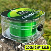 200M-218 yardas Línea de pesca verde marina con revestimiento suave de fluorocarbono - Verde - Ver 7