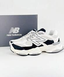 New Balance NB 9060 Low Top Kids' Running Shoes Red Violet Unisex GC9060EP | Cushioned Performance, Lightweight Comfort - 黑與白 - 查看 1