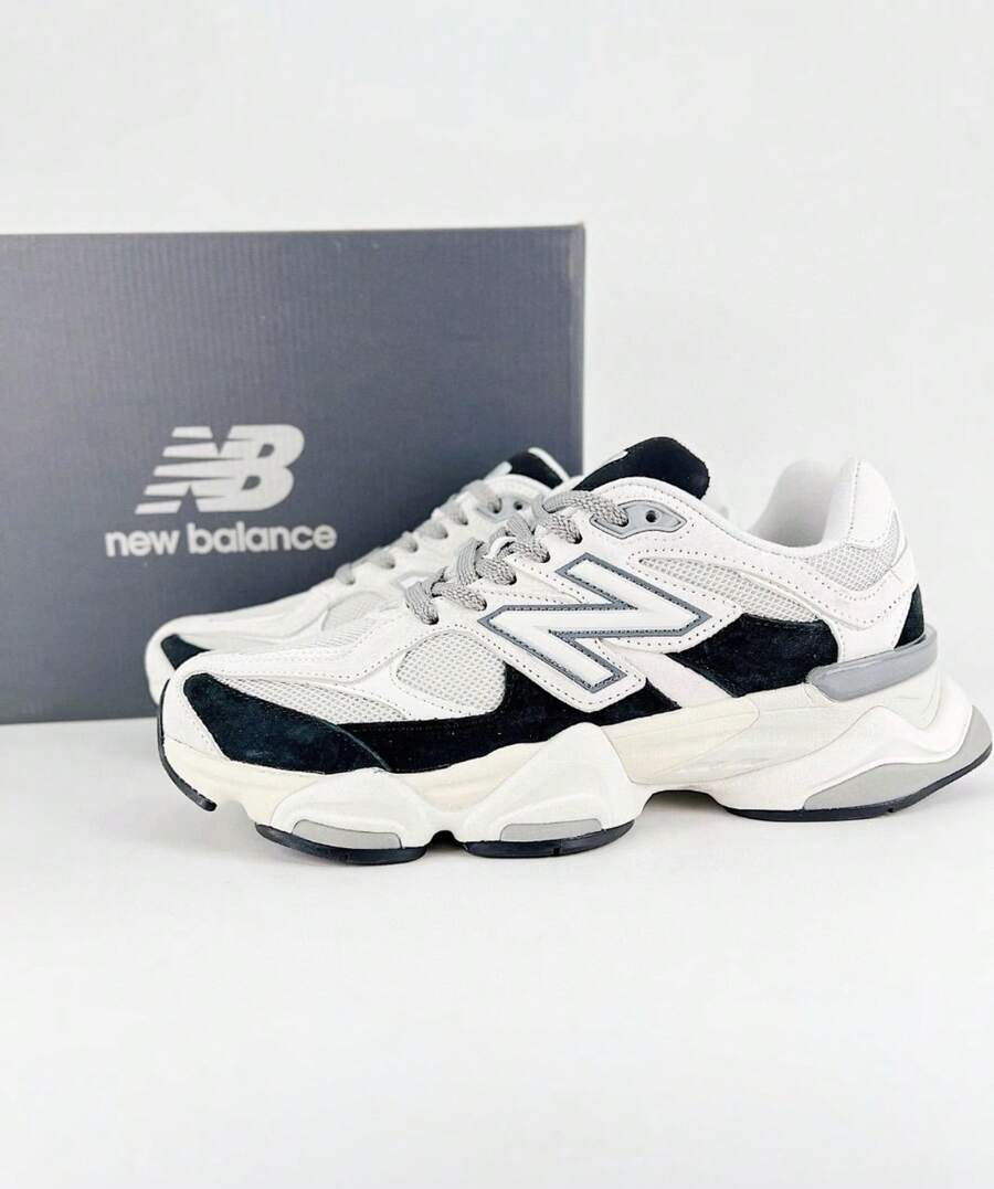 New Balance NB 9060 Low Top Kids' Running Shoes Red Violet Unisex GC9060EP | Cushioned Performance, Lightweight Comfort - 黑與白 - 查看 1