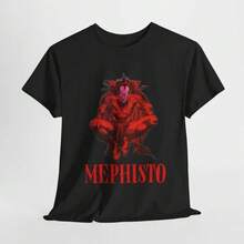 Mephisto Graphic Tee - Unisex Cotton Shirt,  Comics, Mephisto T-Shirtblusas para mujer playeras de mujer vestidos casuales para mujer y2k playeras deportivas para mujer verano camisetas ropa de mujer Fashion Perfect For Daily - Negro - Ver 6