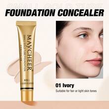 Small Tube High Coverage Concealer, Hides Acne Marks, Dark Circles, Tattoos, Long-Lasting Waterproof Foundation Cream - Multicolor - View 13