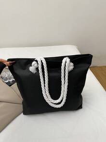 Large Capacity Handbag For Women, New Arrival Minimalist Commuting Shoulder Tote Bag - Multicolor - View 10