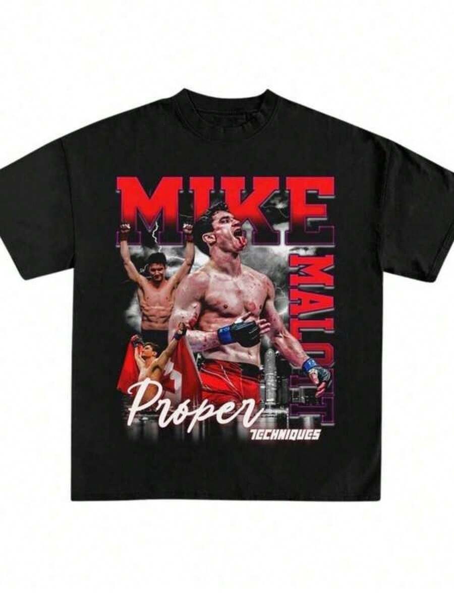 Camiseta Mike Marott unisex, camiseta  regalo deportivo para fanáticos del boxeo, equipo deportivo de entrenamiento, camiseta de campeón de boxeo, blusas para mujer, blusas, camisetas de mujer, tops de mujer, unisex. - Negro - Ver 1