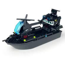 Bloques de construcción de barco de patrulla para niños, juguetes de bloques de modelo, regalos de cumpleaños para niños, Día de Acción de Gracias, Navidad, Año Nuevo - B - Ver 10
