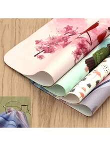 Bộ 4 khăn lau kính bằng sợi microfiber, khăn lau kính mắt, khăn lau tròng kính, khăn lau kính chống sương mù, khăn lau kính tái sử dụng được cho màn hình máy tính và điện thoại, phụ kiện Halloween cho nữ. - 3 màu - Xem 2
