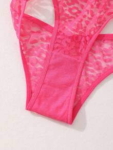 5pcs/Set Celana Dalam Wanita Seksi Berwarna-warni dengan Renda, Pinggang V, Celana Dalam Bikini Nyaman dan Bernapas - MultiWarna - View 9