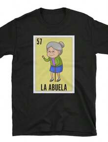 1 Piece Mother's T-Shirt, Gift For Mom, Mother's Day, Mother's Day T-Shirt In Spanish, Mother's Day Gift, Sweatshirt For Mom, Sweater For Latina Mom, Gift For Mom, 180g 100% Cotton - 黑色 4 - 查看 12