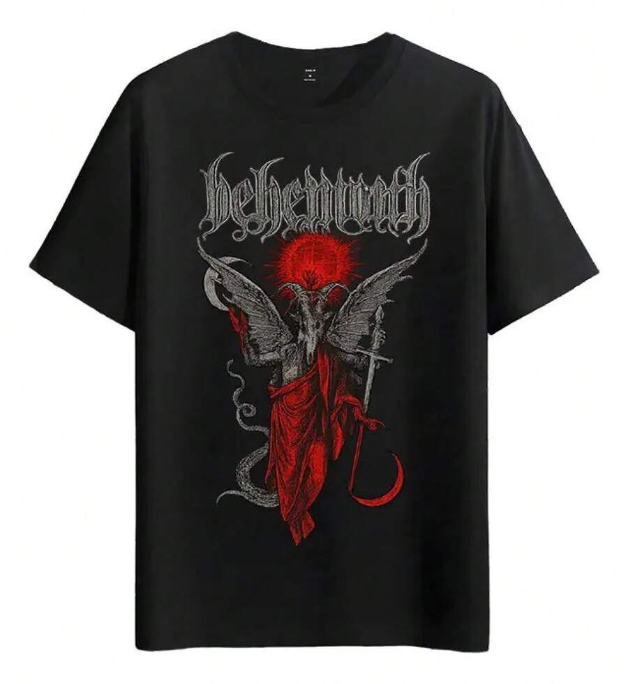 Muscle Freaks Satanic Goat Style Black T-Shirt - Black - View 1