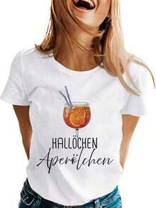 Dam-T-shirts - Weiss - Visa 7