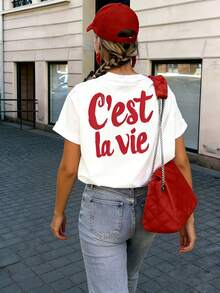 Dam-T-shirts - Vitt - Visa 2