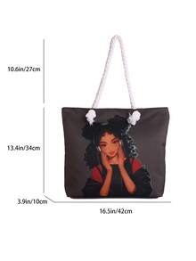 Large Capacity Handbag For Women, New Arrival Minimalist Commuting Shoulder Tote Bag - Multicolor - View 2