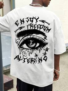 Money Eye Changes Reality - Camiseta Casual de Manga Corta Estampada para Hombre - Nueva Camiseta de Cuello Redondo Cómoda para Primavera/Verano - Estilo Confortable - Blanco - Ver 8