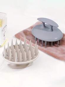 Bàn chải massage gội đầu bằng silicone - dụng cụ gội tóc, lược làm sạch da đầu, dụng cụ gãi ngứa, bàn chải massage da đầu - Nhiều màu - Xem 8