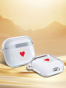 Funda transparente para AirPods con impresión del eslogan "Jesús te ama", compatible con de 4ta/3ra/2da/1ra generación - transparente - Ver 2