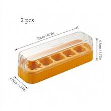 1/2/3pcs 5 Grids Plastic Ice Mold With Lid, Reusable Fruit & Beverage Ice Tray, Beer Refrigeration Tool, Suitable For Refrigerator Ice Maker In Kitchen, Restaurant,Bar - View 16