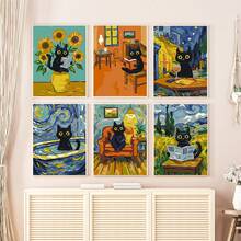 Bộ tranh sơn dầu kỹ thuật số 10"X14" - 6 món, không khung, bộ tranh acrylic tự vẽ dễ dàng chủ đề mùa hè thư giãn, đồ trang trí nhà cửa, quà tặng lý tưởng cho sinh nhật, Ngày của Cha, Giáng sinh, Ngày của Mẹ và Ngày Valentine, phù hợp cho người lớn và người mới bắt đầu. - Bình hoa mộng mơ - Xem 9