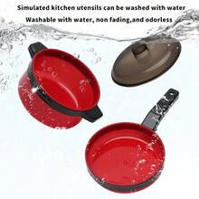 Mini Kitchen Toy Set, Realistic Cooking Toys, Creative Role Play Kitchen Utensils Toy Set With Realistic Food, Cookware Accessories, Pots, Bowls, Knives, Suitable For 3-10 Years Old Boys And Girls, Parent-Child Interaction, Holiday Gift - 彩色 - 查看 11