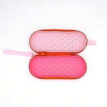 1 pieza Estuche de almacenamiento de gafas de natación universal de dos colores, estuche de gafas transpirable, caja de equipo de natación, colores de macarrón, bolsa de ocio al aire libre de secado rápido, nadador profesional unisex, canasta de regalo de Navidad, Halloween Trick-Or-Treat - Multicolor - Ver 3