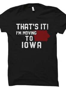 I1OWA Gift. I1OWA Shirt. State Shirt. Class Shirt. I1OWA Gift For Her. I1OWA Vacation. I1OWA Shirt. I1OWA T1S1Hirt OH2350 - 黑色 - 查看 1